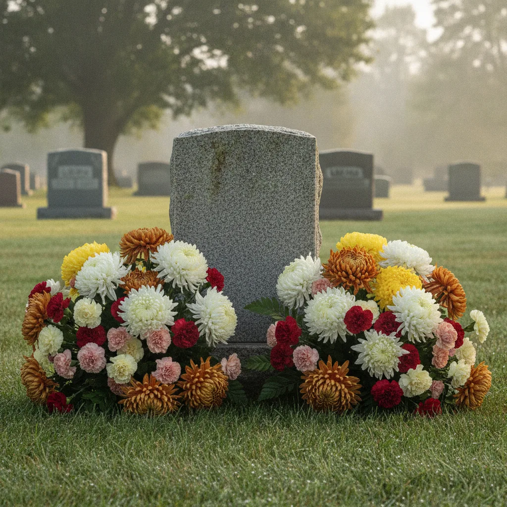 fleurs de deuil, hommage, décès
