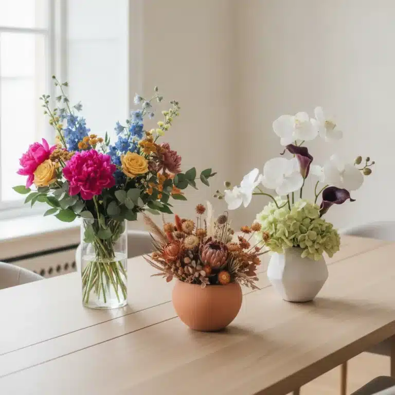Fleurs fraîches, séchées ou artificielles haut de gamme - fleurs artificielles haut de gamme comparatif