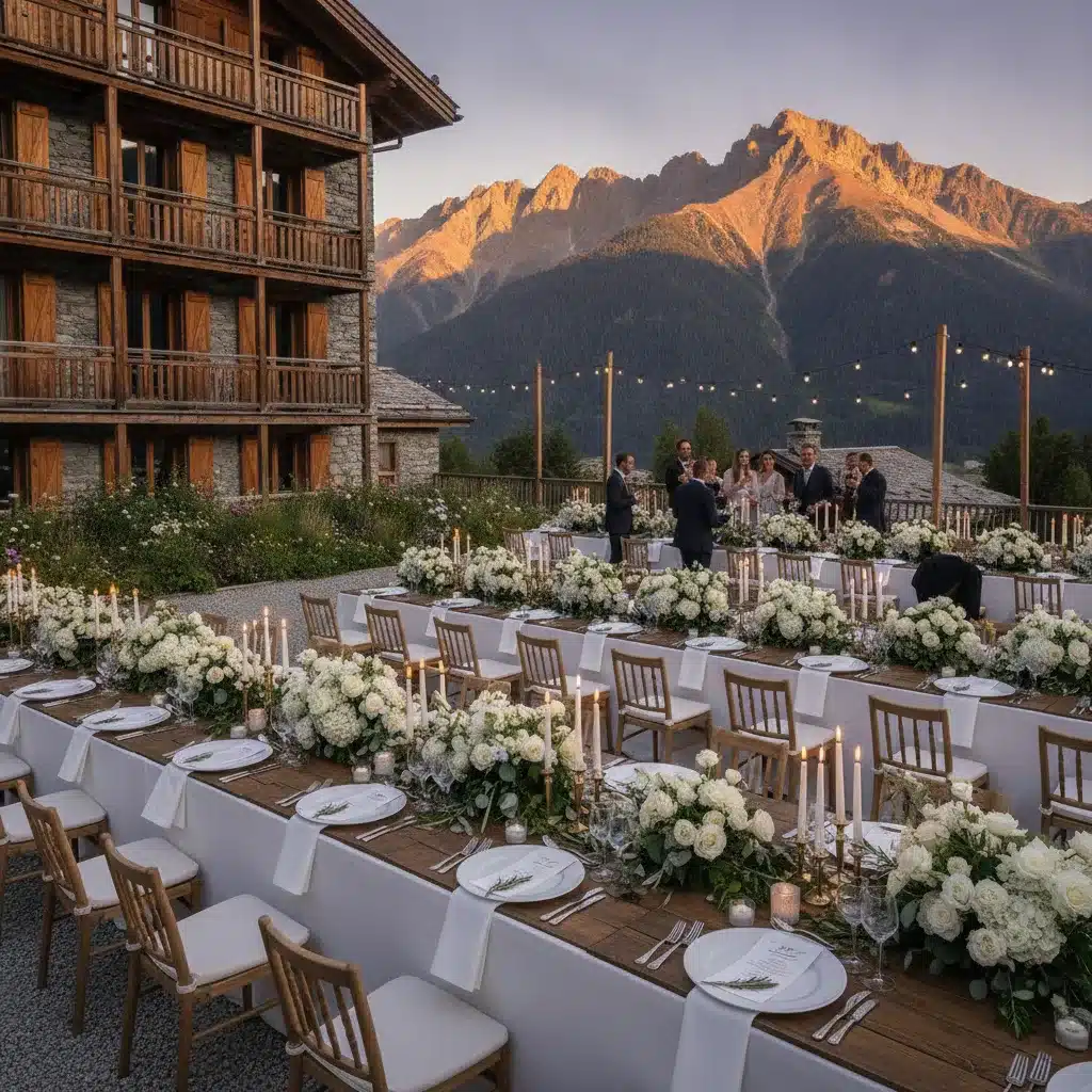 Lieu de réception mariage Savoie et décoration florale - lieu reception mariage savoie