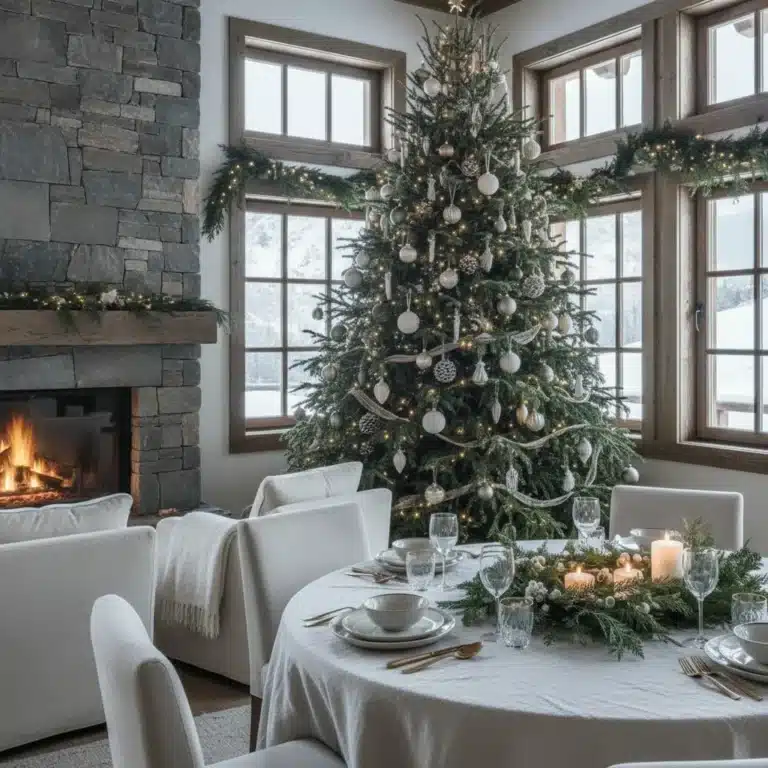 Décoration de Noël, couleurs et ambiance à la montagne - decoration noel couleurs ambiance